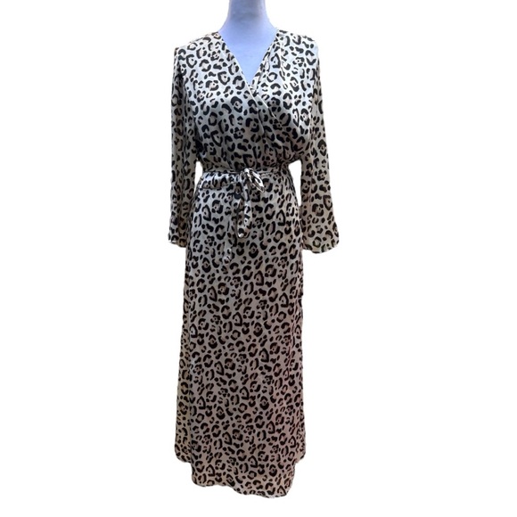 NWT Zara Animal Print Wrap Dress | Large - Picture 5 of 15